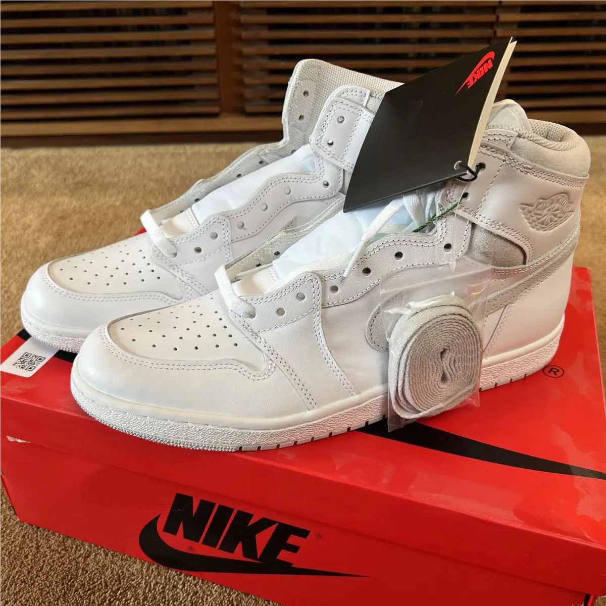 Nike shoes - Nike Air Jordan 1 - Air - BQ4422-100 - Grey 7