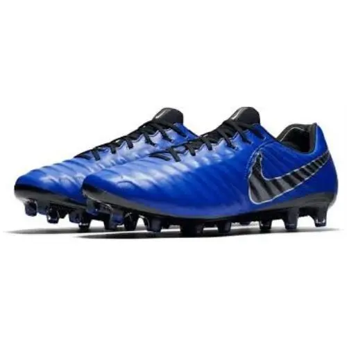 Nike Tiempo Legend 7 Elite SG Pro Blue Black Sz 8 AR4387 401 Soccer Cleat