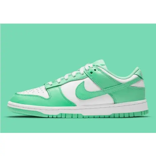 Wmns Dunk Low Green Glow DD1503-105 Sneakers Shoes Woman Size 7.5 by Nike