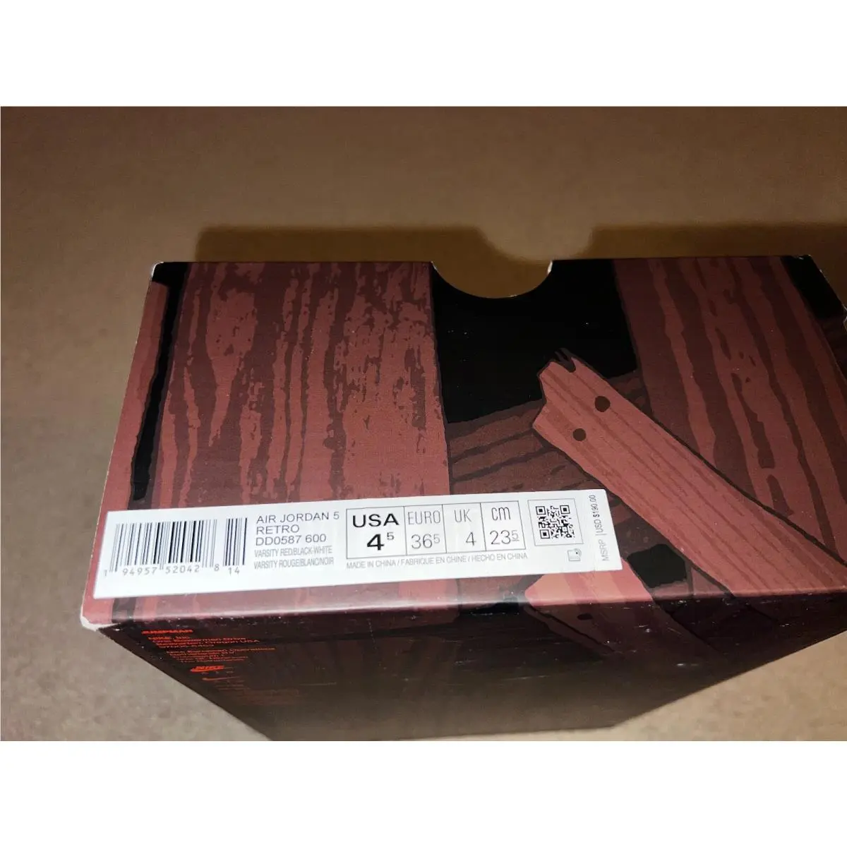 Nike shoes - Air Jordan 5 - Air - DD0587-600 - Red (UPC: 0194957520428) 4