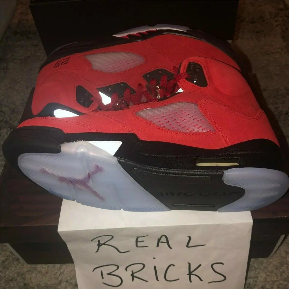 Nike shoes - Air Jordan 5 - Air - DD0587-600 - Red (UPC: 0194957520428) 0