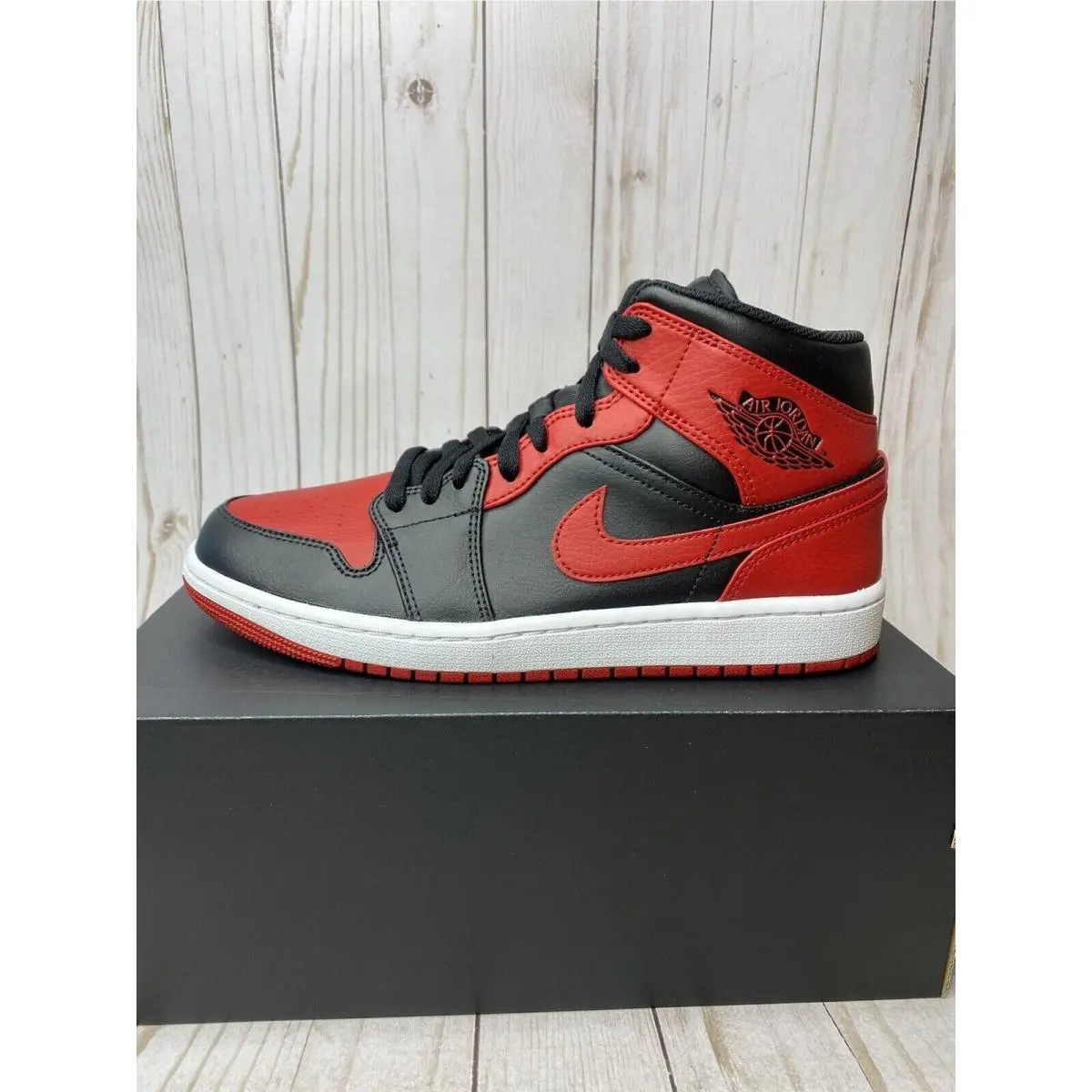 Nike shoes - Air Jordan 1 Mid - Air Mid - 554724-074 - Red 1