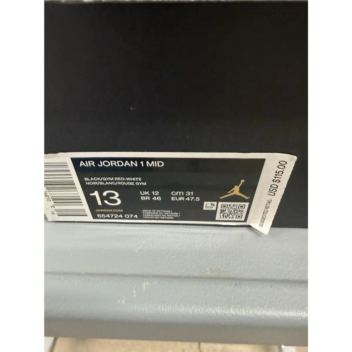 Nike shoes - Jordan 1 - 554724-074 - Red 4