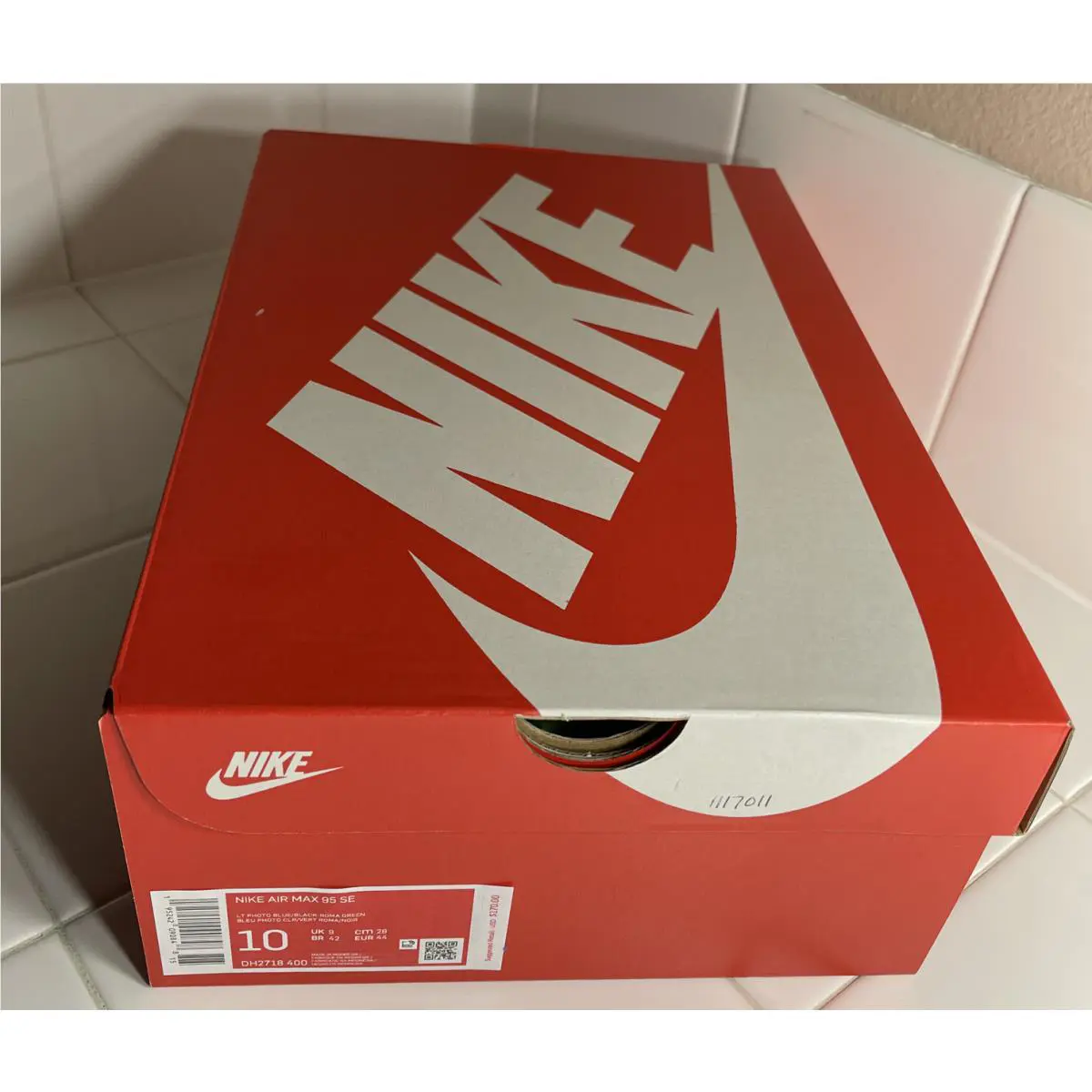 Nike shoes - Nike Air Max 95 SE - DH2718 400 - Lt Photo Blue/Black-Roma Green (UPC: 0195242090848) 8