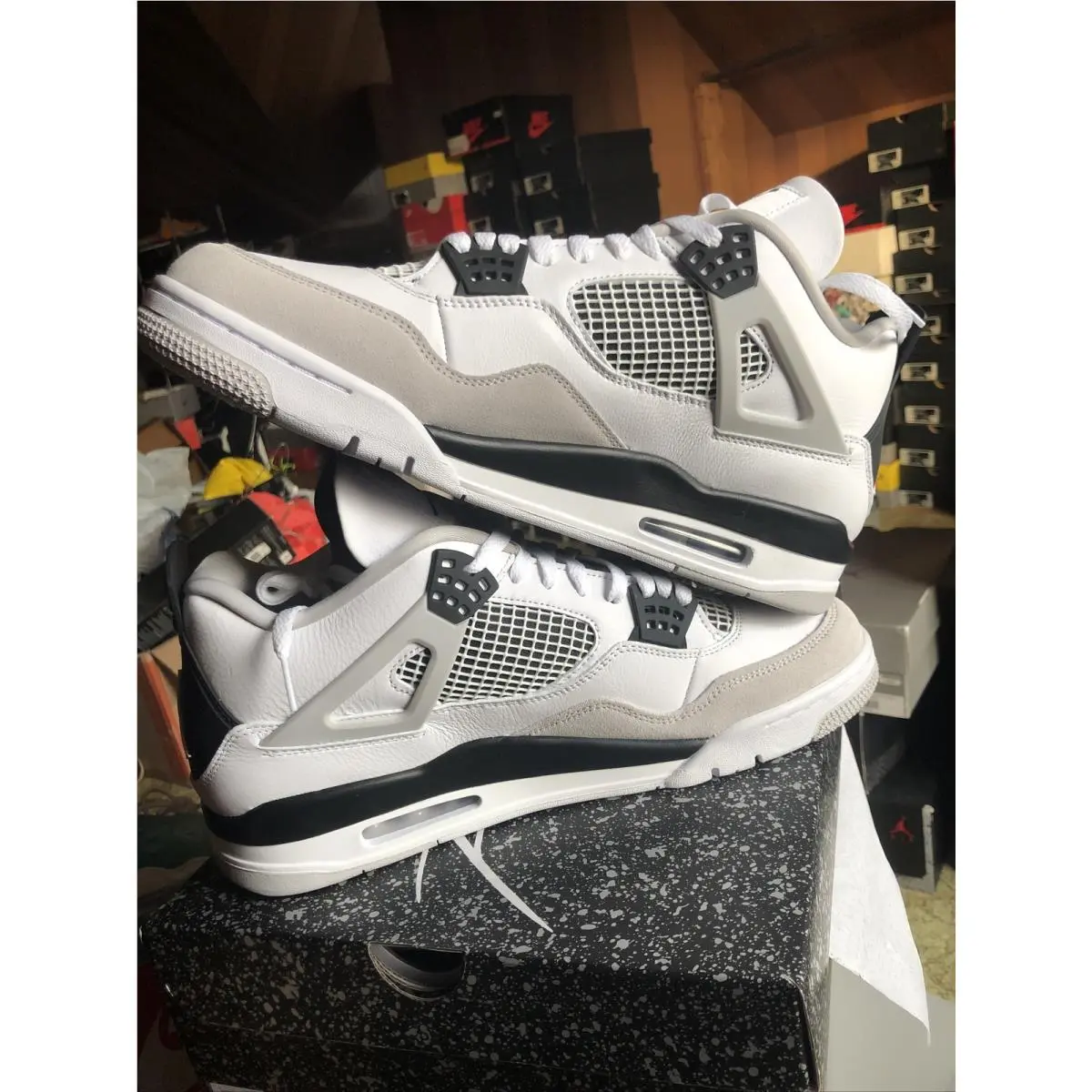 Nike shoes - Air Jordan 4 - Air - DH6927 111 - White/Black-Neutral Grey 0