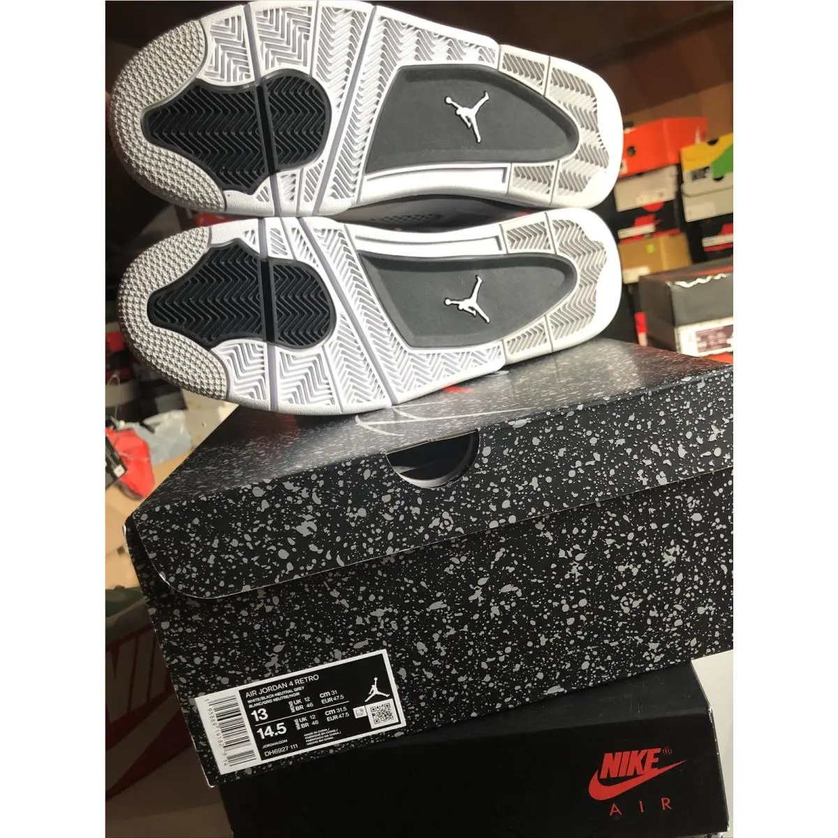 Nike shoes - Air Jordan 4 - Air - DH6927 111 - White/Black-Neutral Grey 3