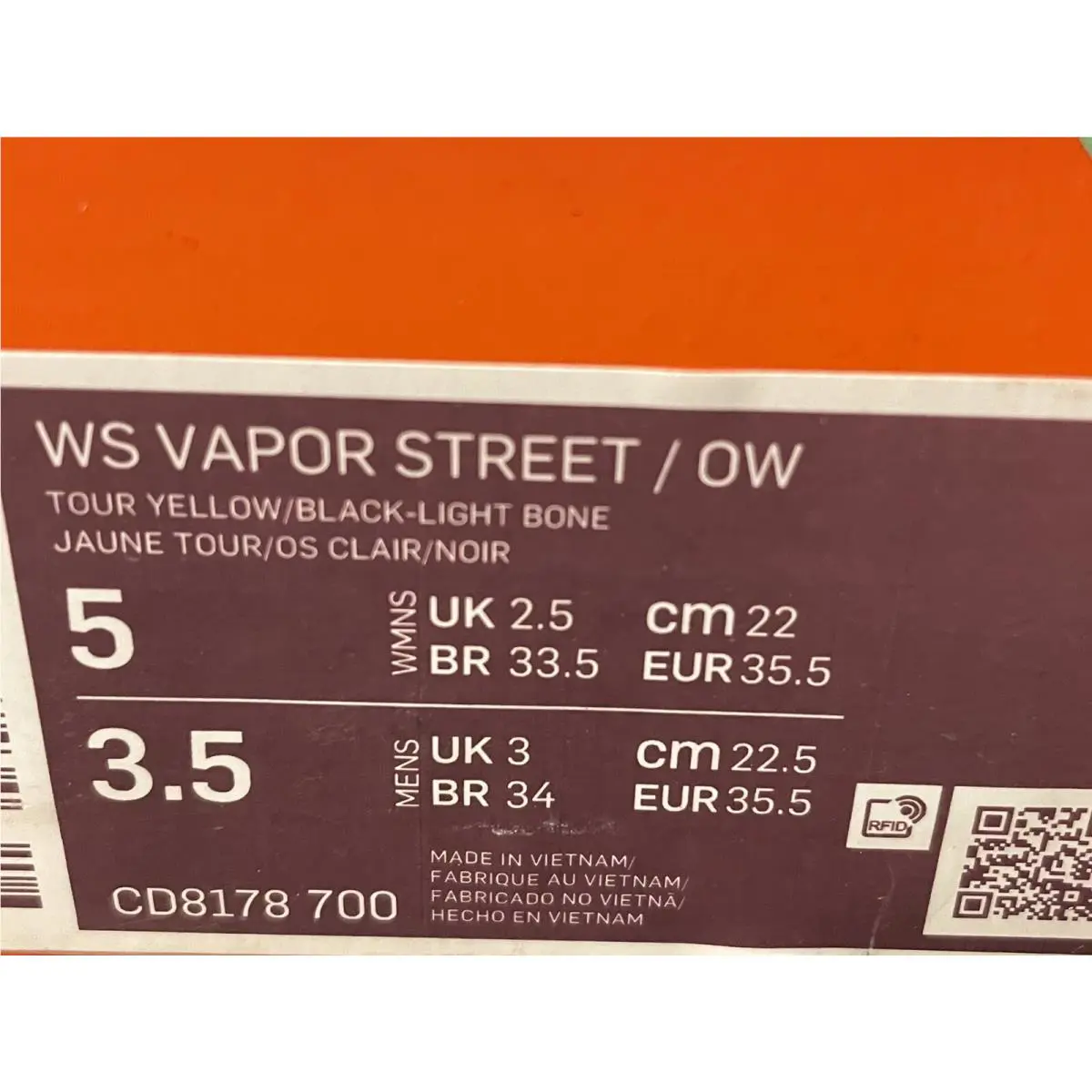 Nike shoes - Nike Vapor Street - Vapor Street - CD8178700 - Yellow 7