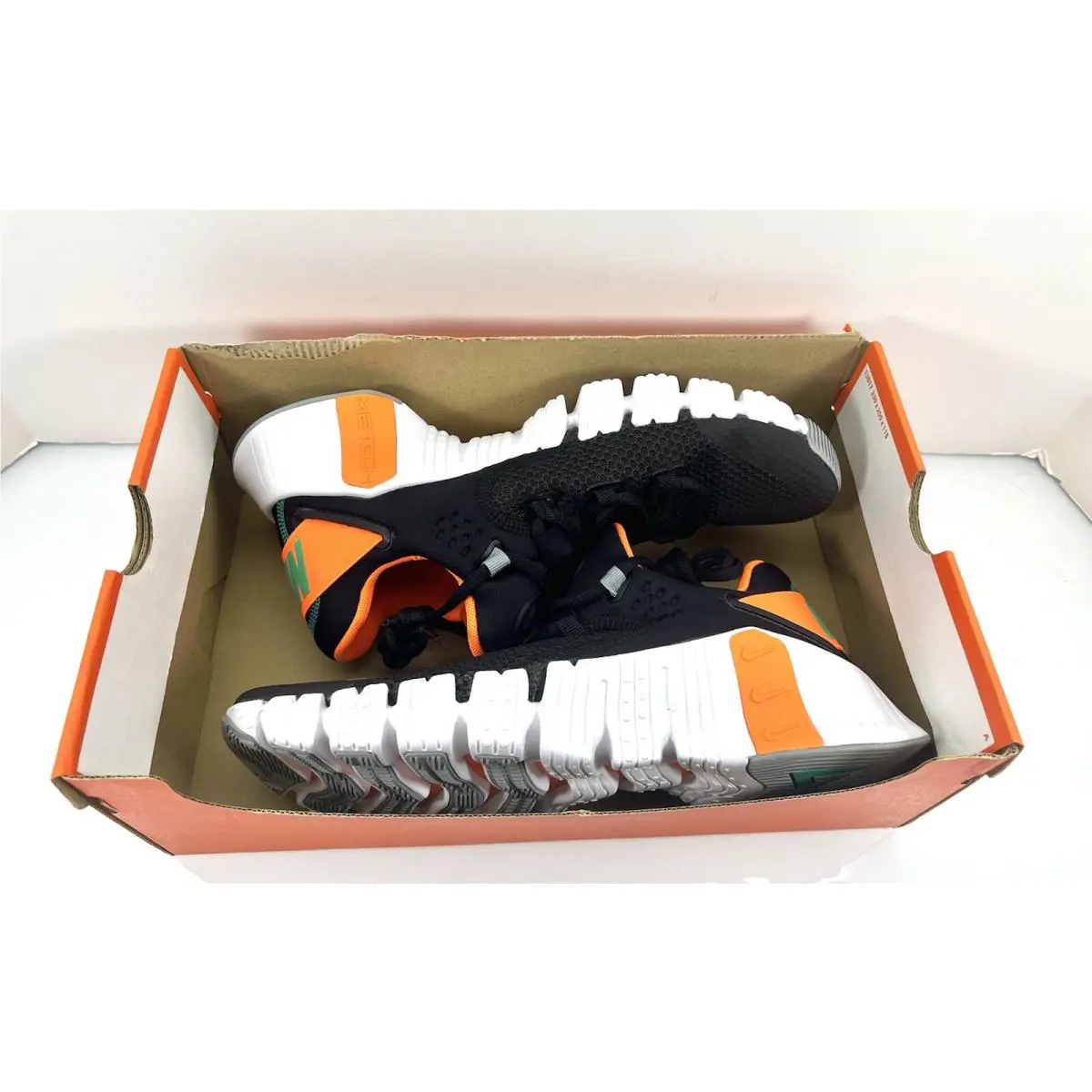Nike shoes - Nike Free Metcon 4 - Free Metcon - CT3886-083 - Black/White/Orange/Green 9