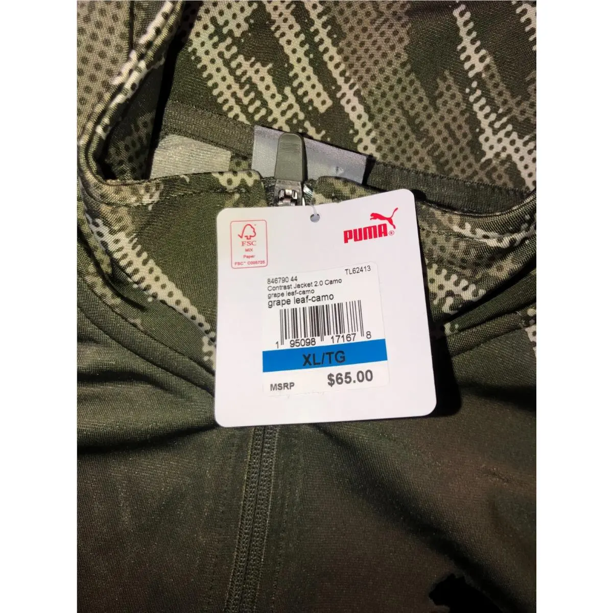 Puma clothing - Contrast 2.0 Jacket - Contrast Jacket - 846790-44 846790 - Grape Leaf Camo 6