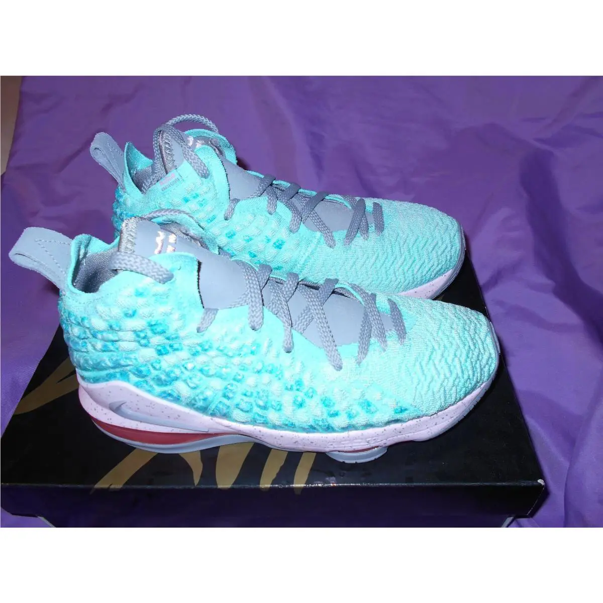 Nike shoes - Nike LeBron 17 - LeBron - BQ5594-444 - LIGHT AQUA (UPC: 194275006659) 1