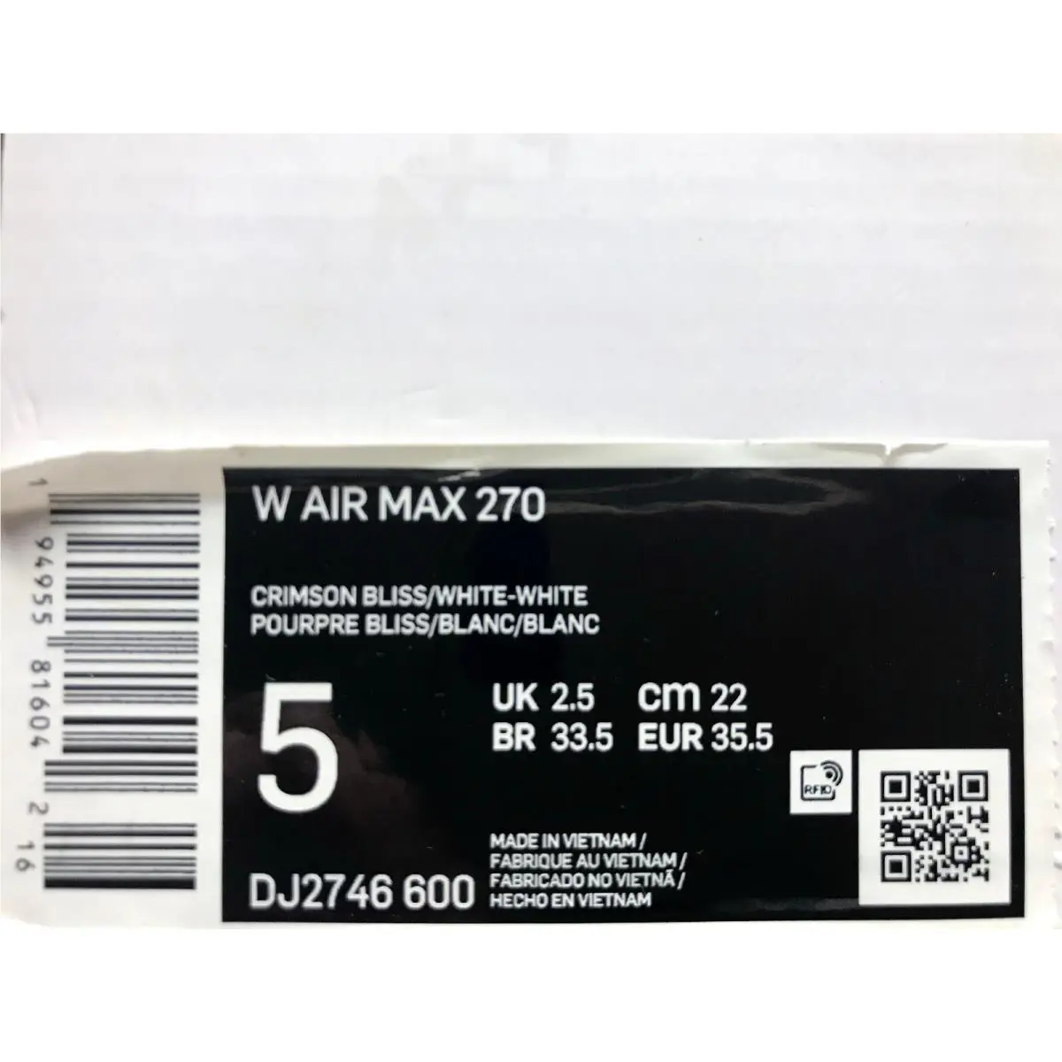 Nike shoes - Nike Air Max 270 - Air Max - DJ2726-600 - Red (UPC: 194955816042) 3