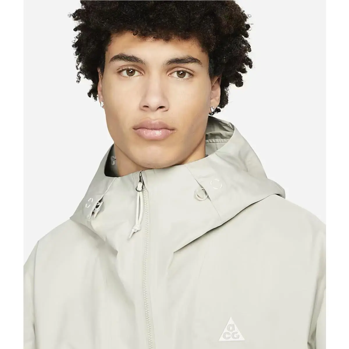 Nike clothing - Nike Storm-Fit ADV ACG Chain of Craters Jacket - DB3559145 - Light Stone/Light Bone-Summit White (UPC: 195245508760) 1