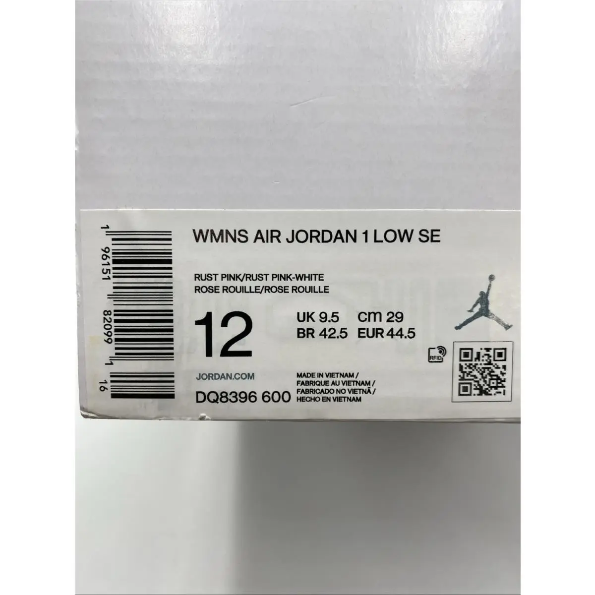 Nike shoes - Air Jordan 1 Low SE - DQ8396 600 - Rust Pink/White (UPC: 196151820991) 6