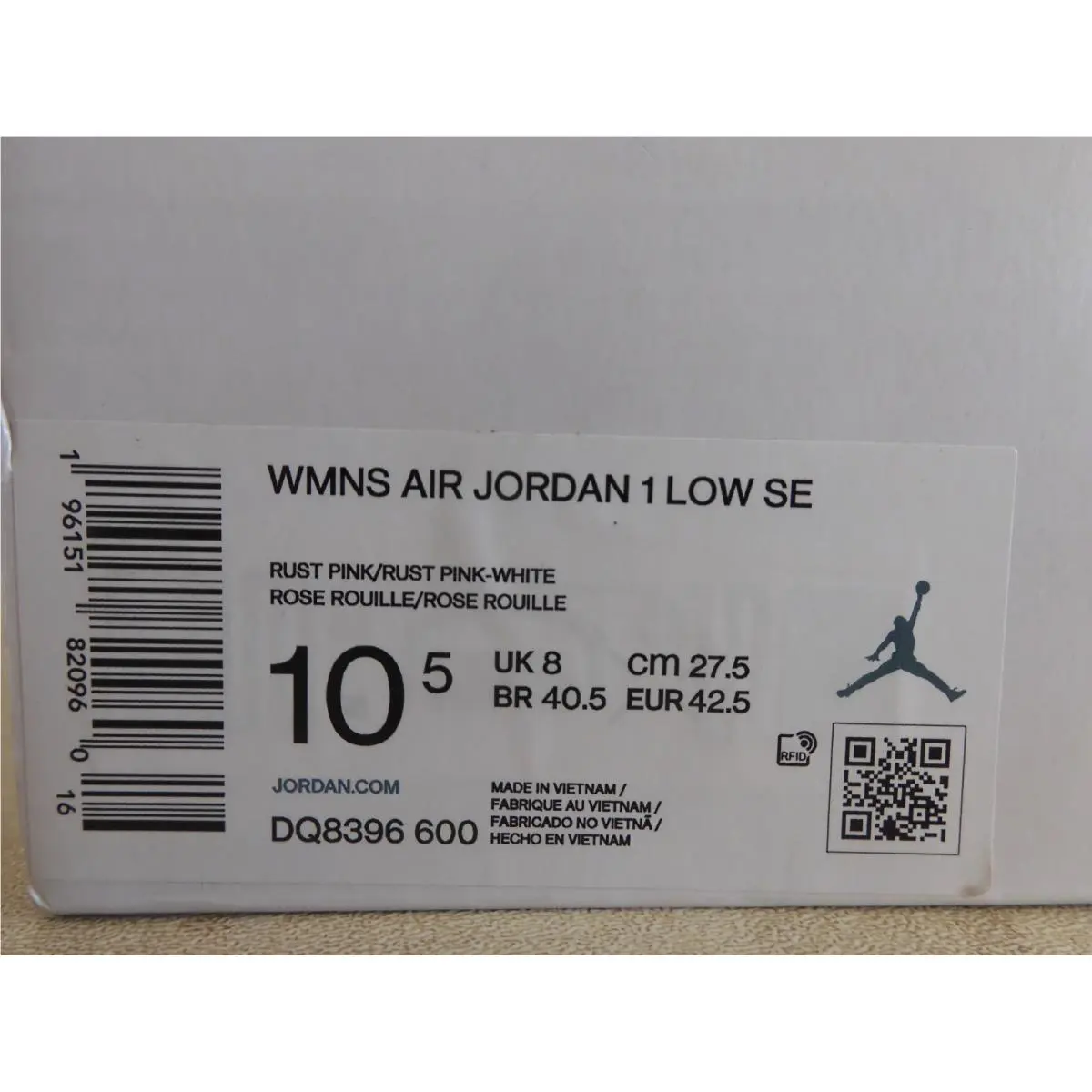 Nike shoes - Air Jordan 1 Low SE - DQ8396-600 - Pink (UPC: 196151820960) 6