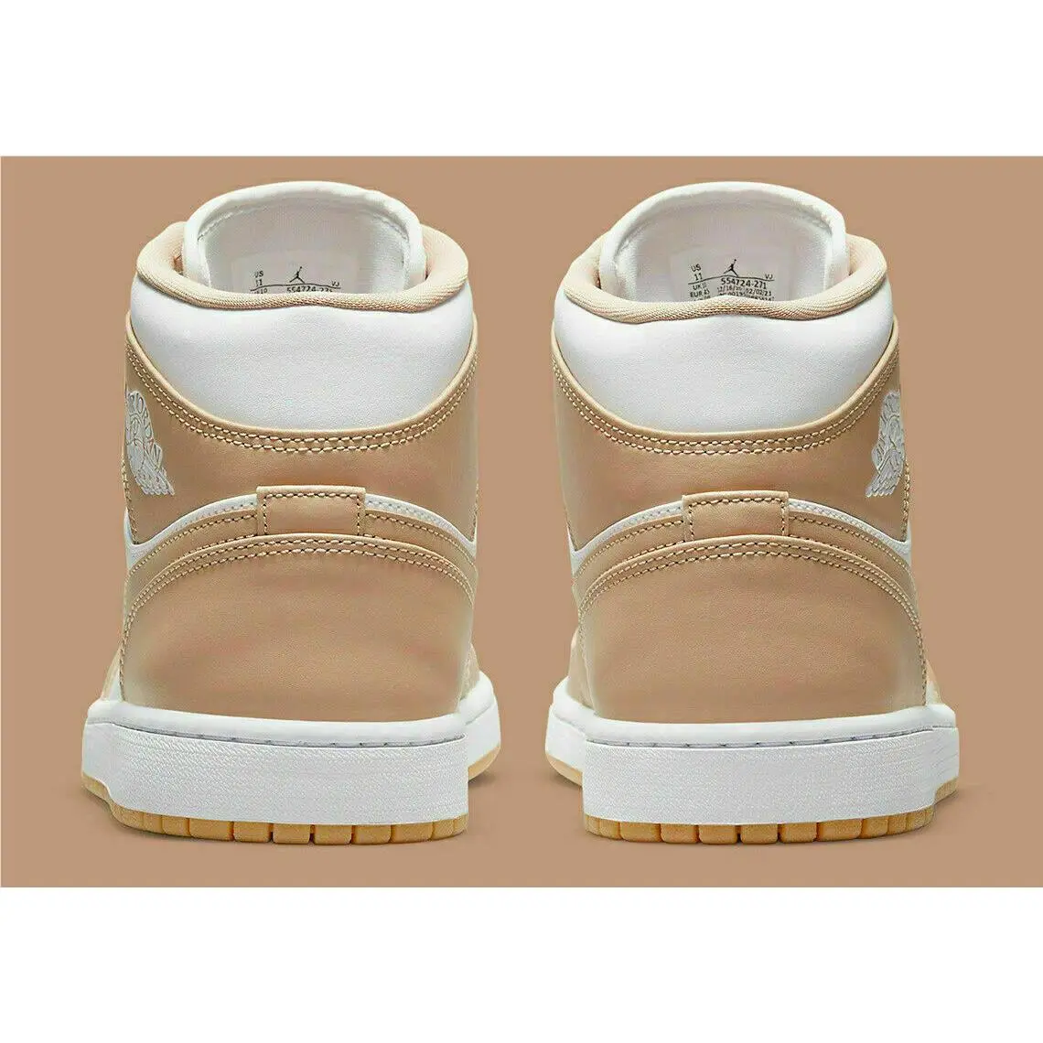 Nike shoes - Air Jordan 1 - Air - 554724-271 - Hemp/Gum Yellow/White 5