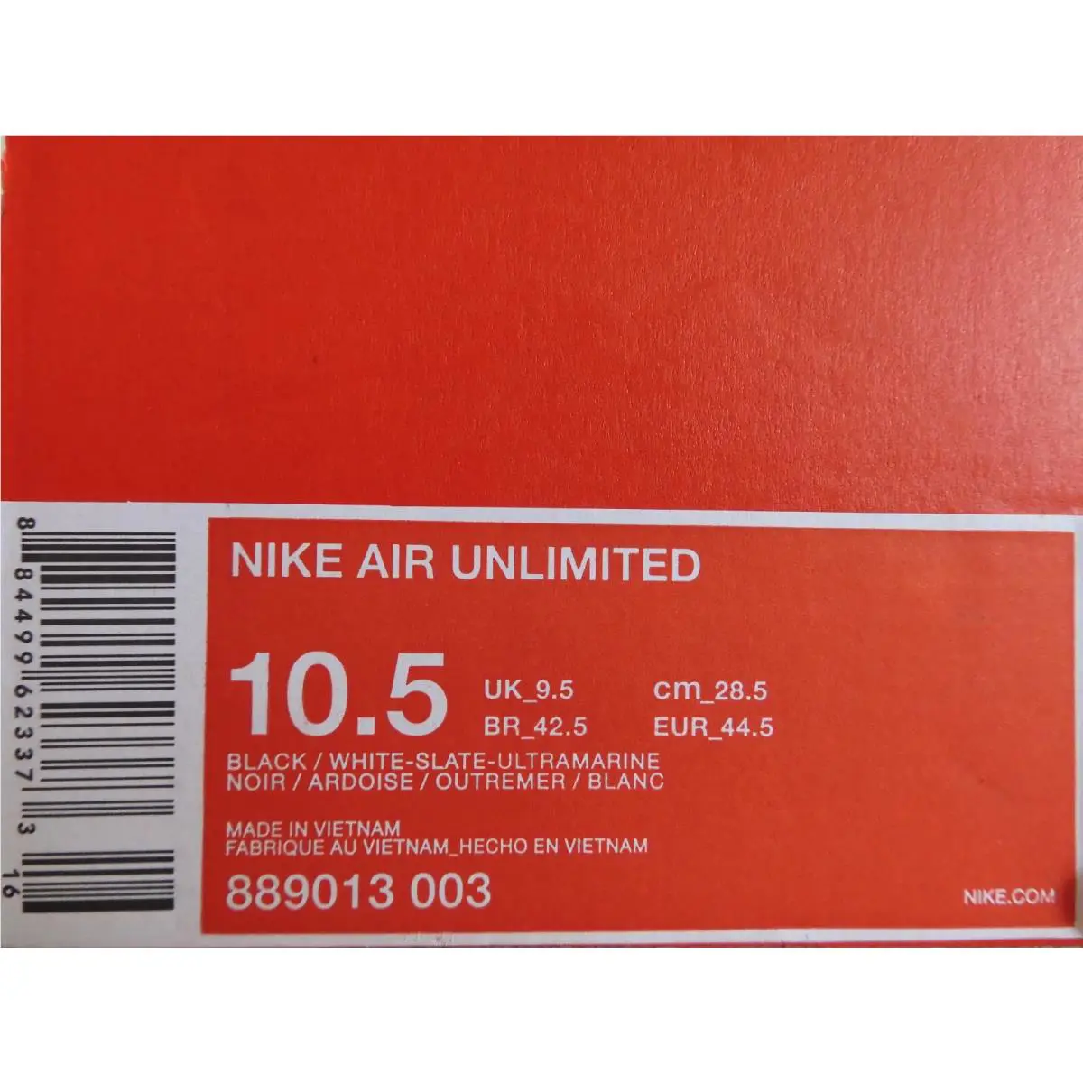 Nike shoes - Nike Air Unlimited - Air Unlimited - 889013-003 - Black (UPC: 884499623373) 3