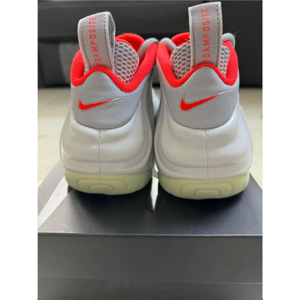 Nike shoes - Nike Air Foamposite - Air Foamposite - 616750-003 - PURE PLATINUM/PURE PLATINUM-WOLF GREY-BRIGHT CRIMSON 0