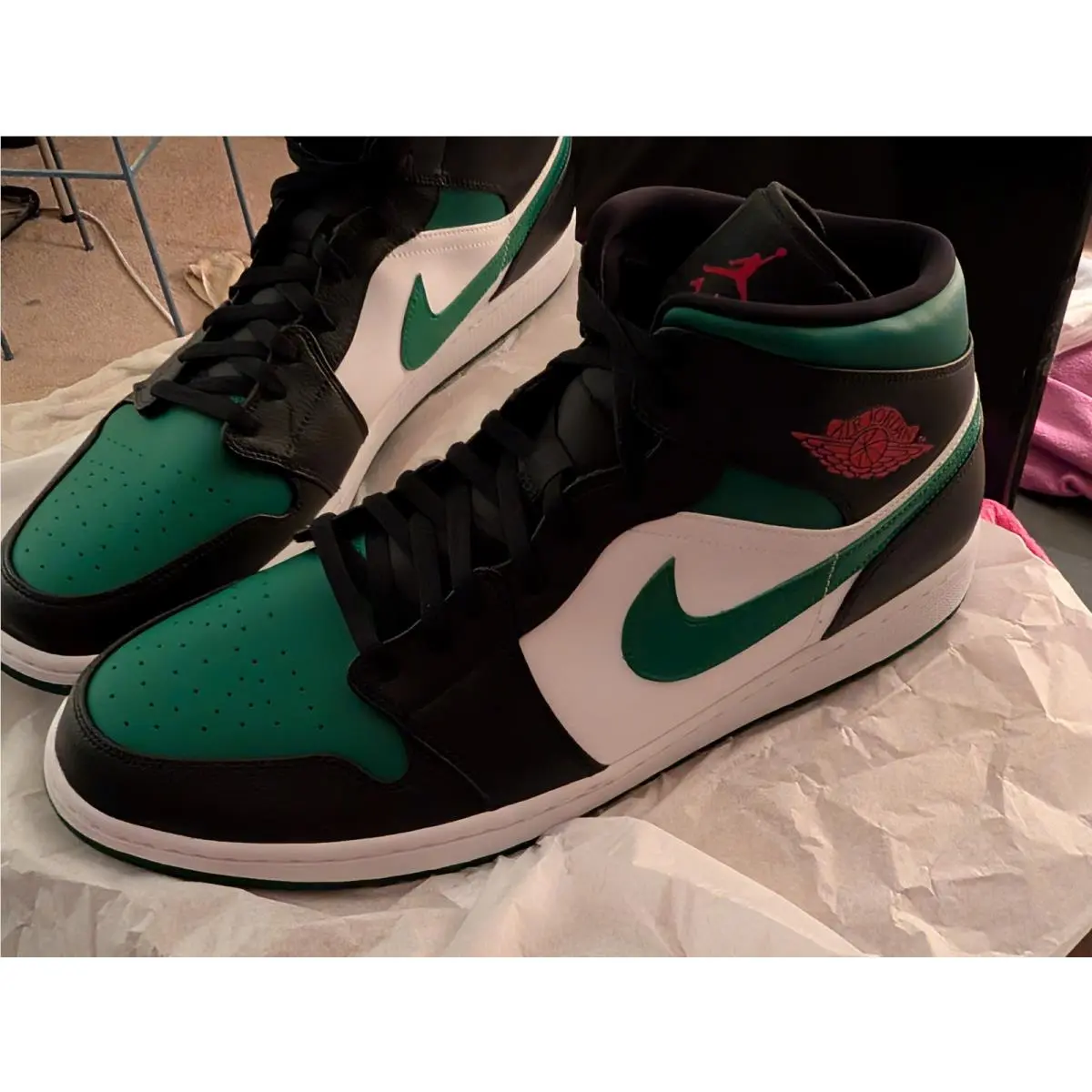 Nike shoes - Air Jordan 1 - Air - 554724-067 - Green (UPC: 0193654037925) 8