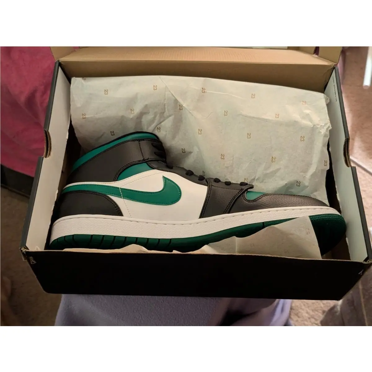 Nike shoes - Air Jordan 1 - Air - 554724-067 - Green (UPC: 0193654037925) 2