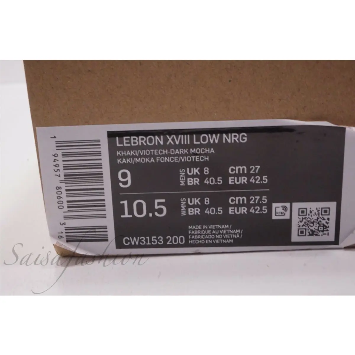 Nike shoes - Nike LeBron 18 - LeBron - CW3153-200 - Brown (UPC: 194957806003) 9