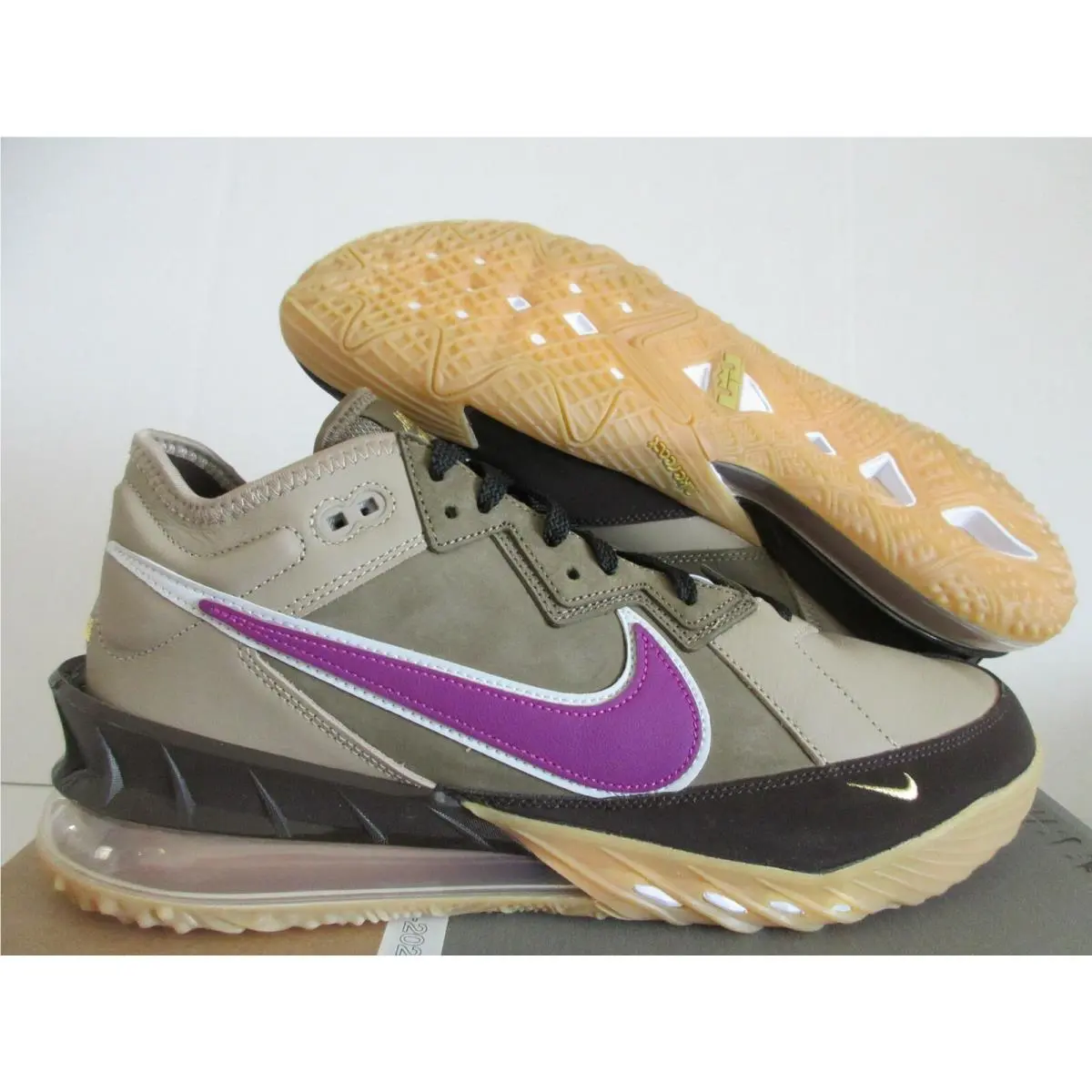 Nike Lebron Xviii 18 Low Nrg Atmos Viotech Khaki Brown-mocha SZ 9 CW3153-200