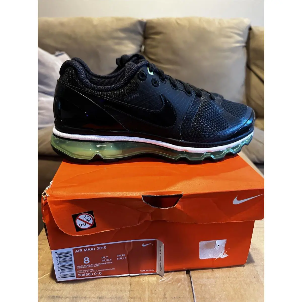 Nike shoes - Nike Air Max+ 2010 - Air - 386368-004 - Black 1