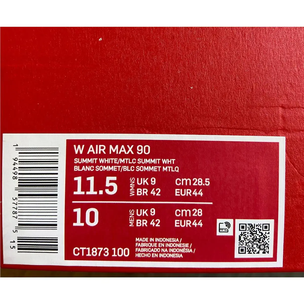 Nike shoes - Nike Air Max 90 - Air Max - CT1873-100 - Summit White/Metallic Summit White 7