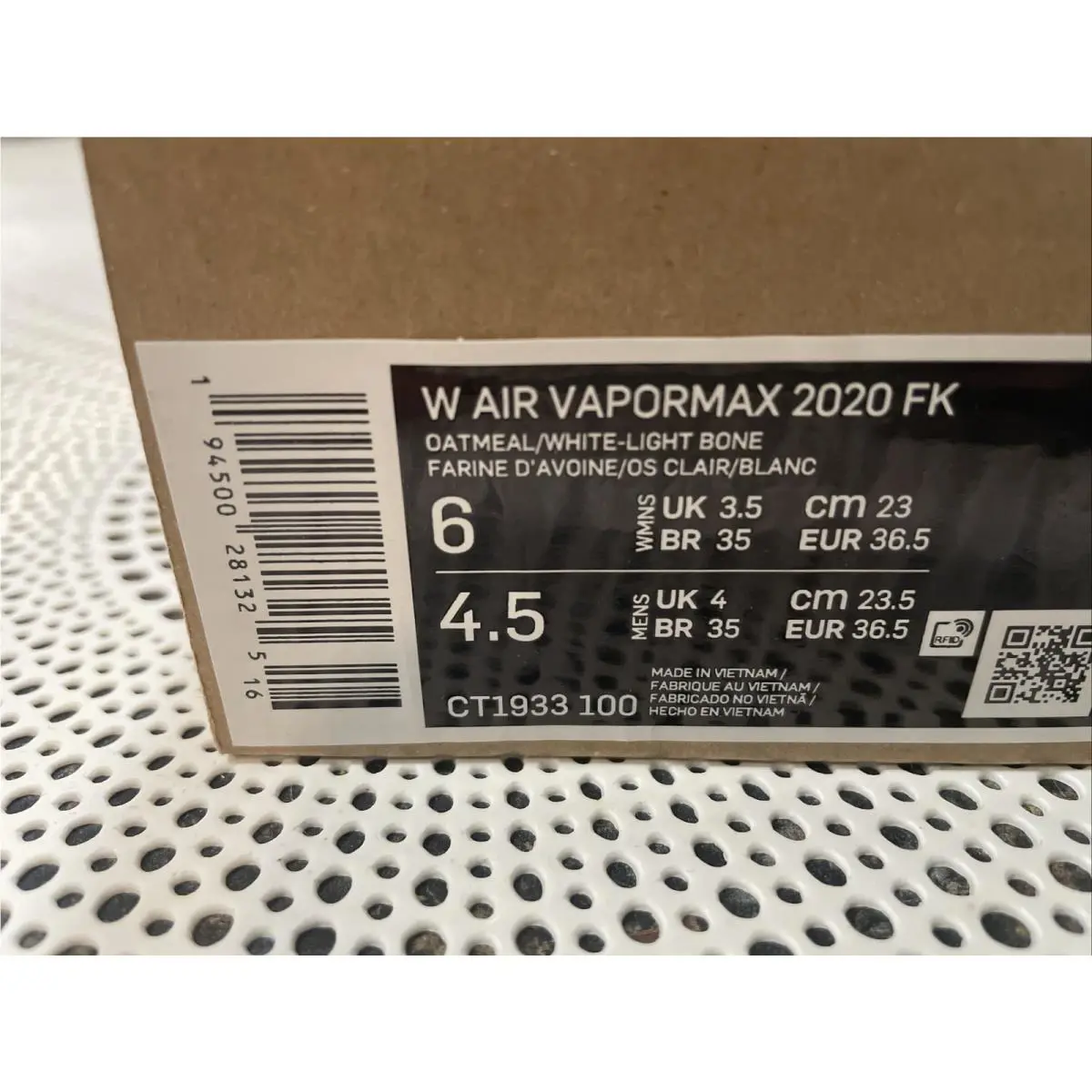 Nike shoes - Air VaporMax 2020 Flyknit - Air VaporMax Flyknit - CT1933-100 - Oatmeal White Light Bone 10