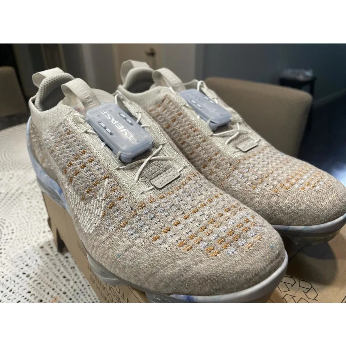 Nike shoes - Air VaporMax 2020 Flyknit - Air VaporMax Flyknit - CT1933-100 - Oatmeal White Light Bone 4