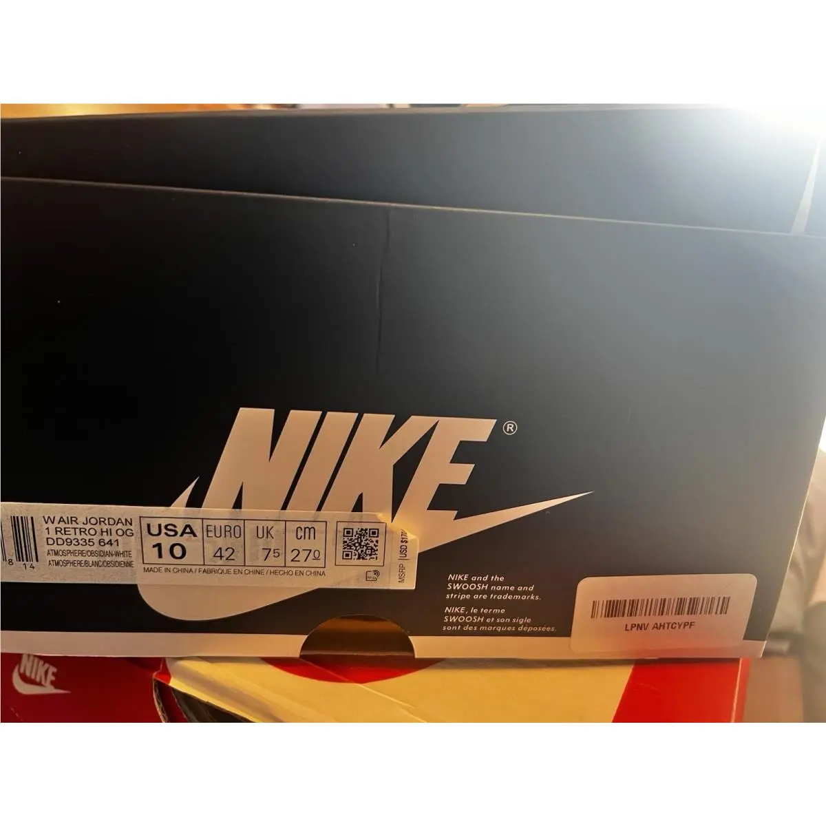 Nike shoes - Air Jordan 1 - Air - DD9335-641 - Multicolor, Manufacturer: Atmosphere/White-Laser Pink-Obsidian 1