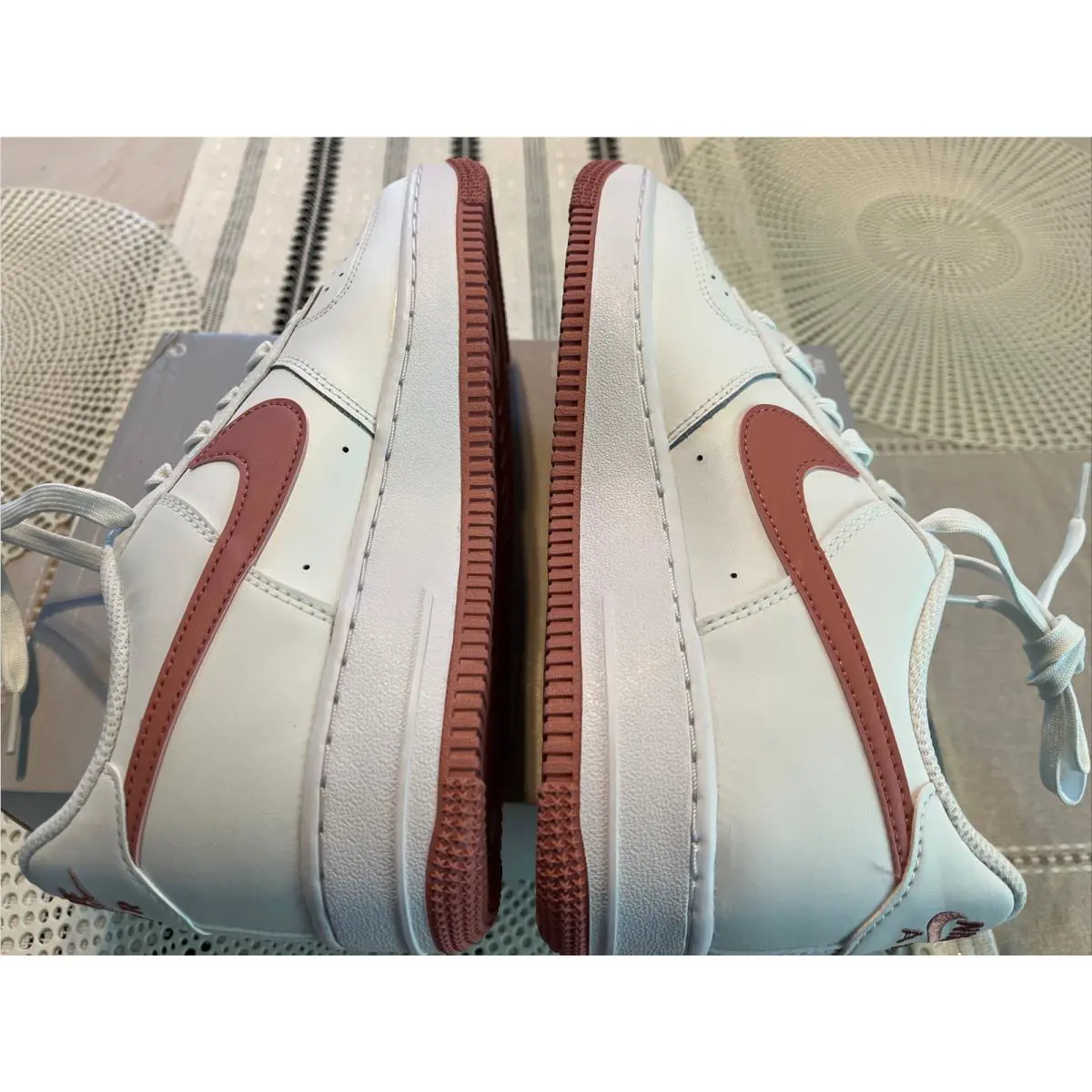 Nike shoes - Nike Air Force 1 GS - Summit White Red Stardust 10