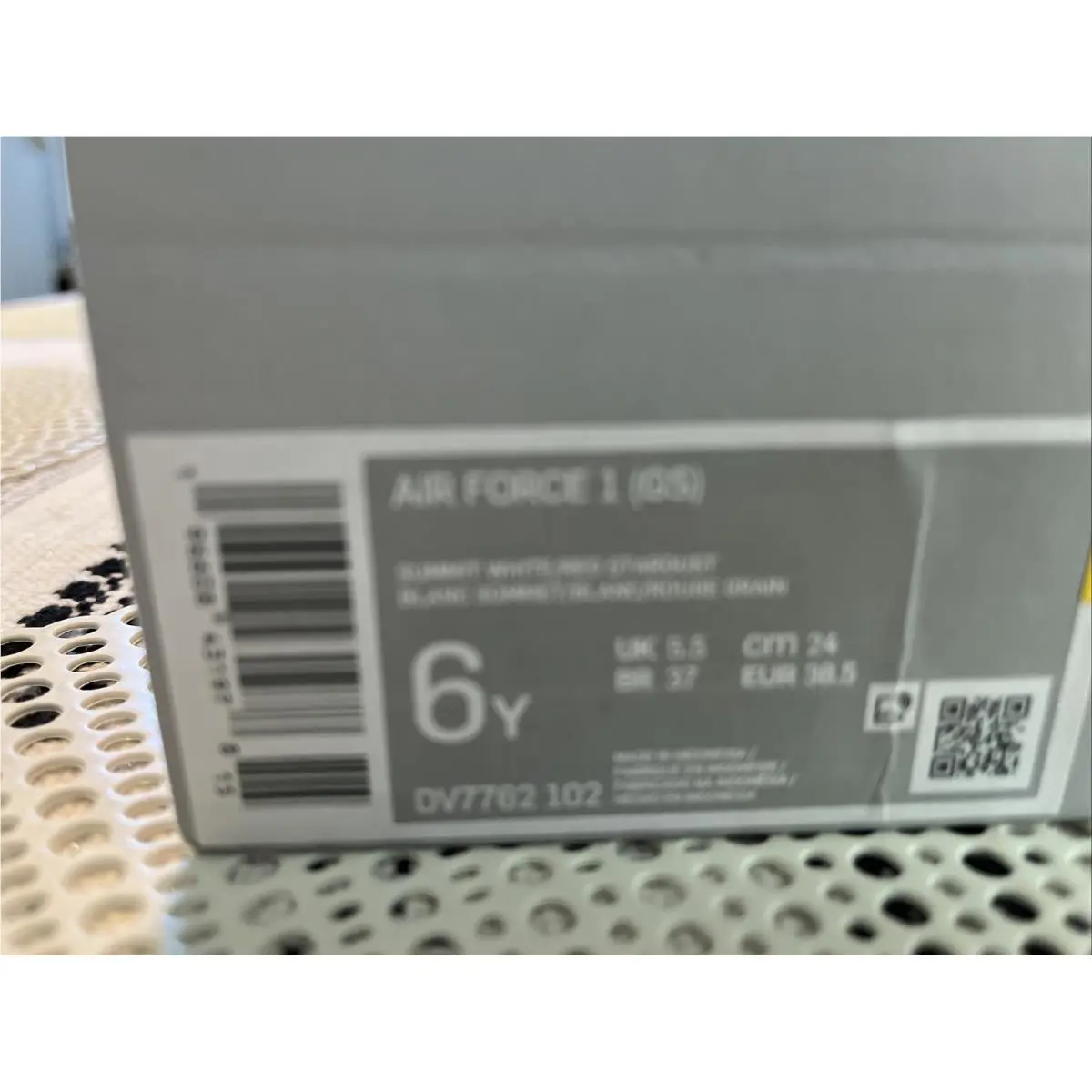 Nike shoes - Nike Air Force 1 GS - Summit White Red Stardust 13