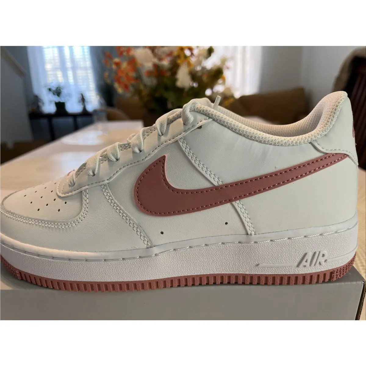 Nike shoes - Nike Air Force 1 GS - Summit White Red Stardust 2