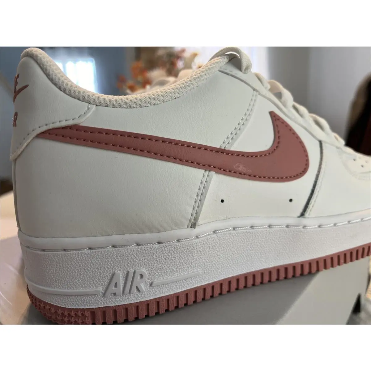 Nike shoes - Nike Air Force 1 GS - Summit White Red Stardust 5
