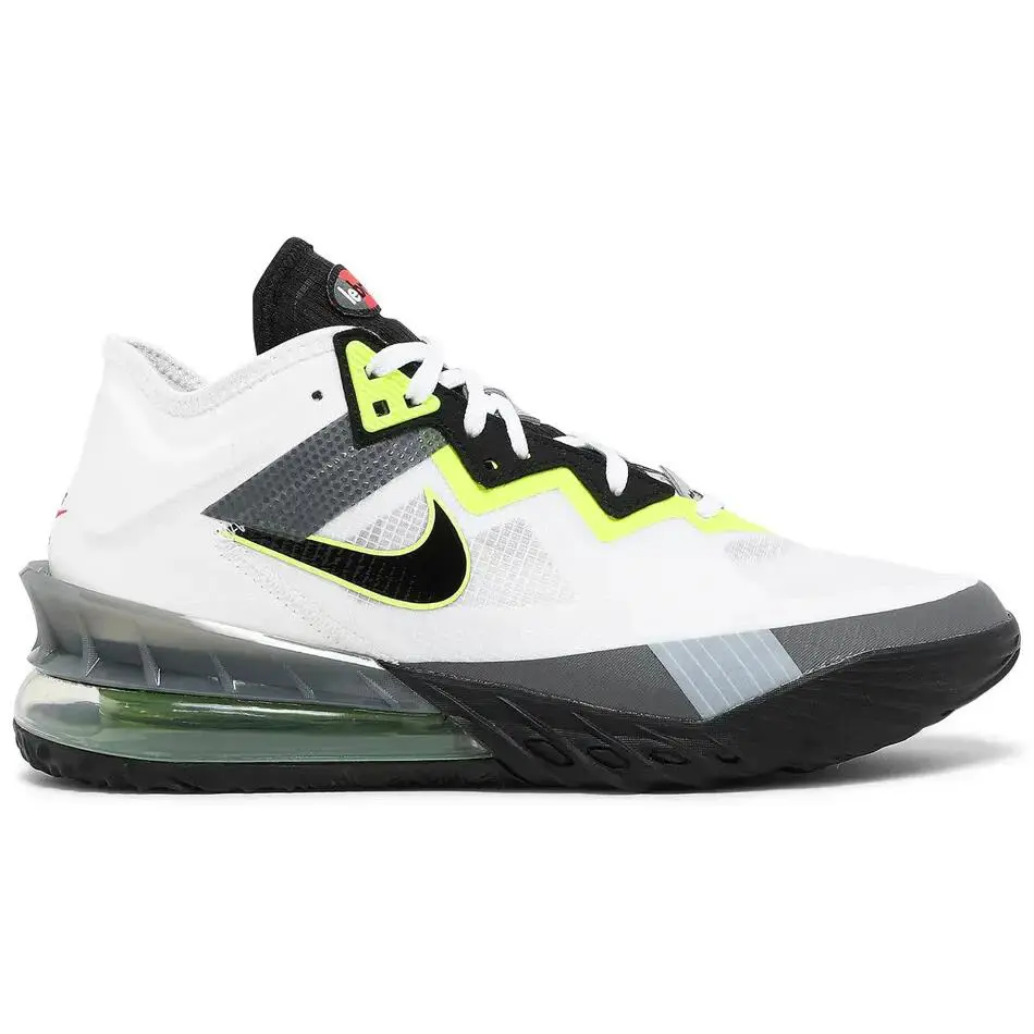 Nike Lebron Xviii Low Air Max 95 Greedy White Black CV7562-100 Men`s 10 - White
