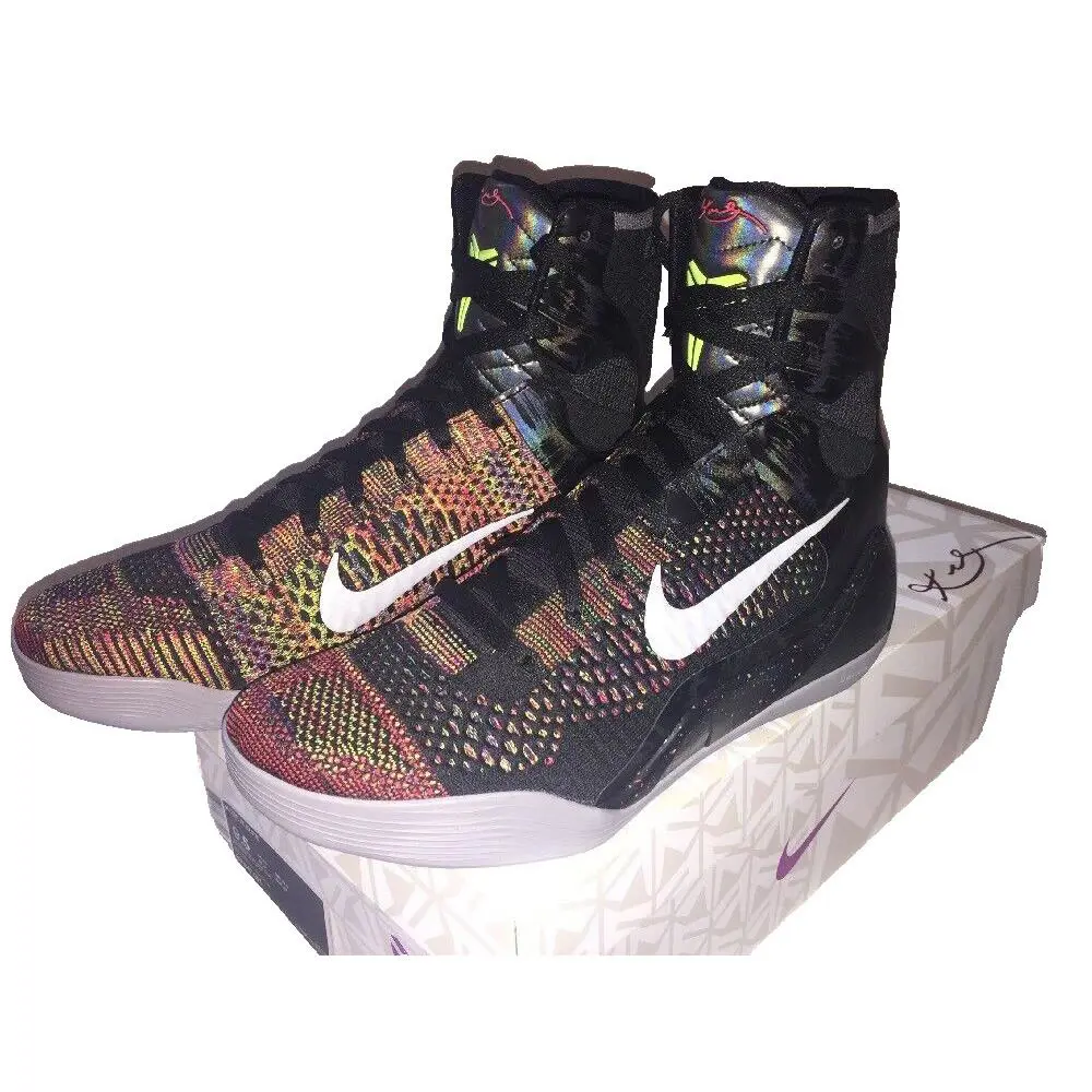 Nike shoes - Nike Kobe 9 Elite - Kobe Elite - 630847001 - Black/ Metallic Silver / Volt Bright Crimson 0