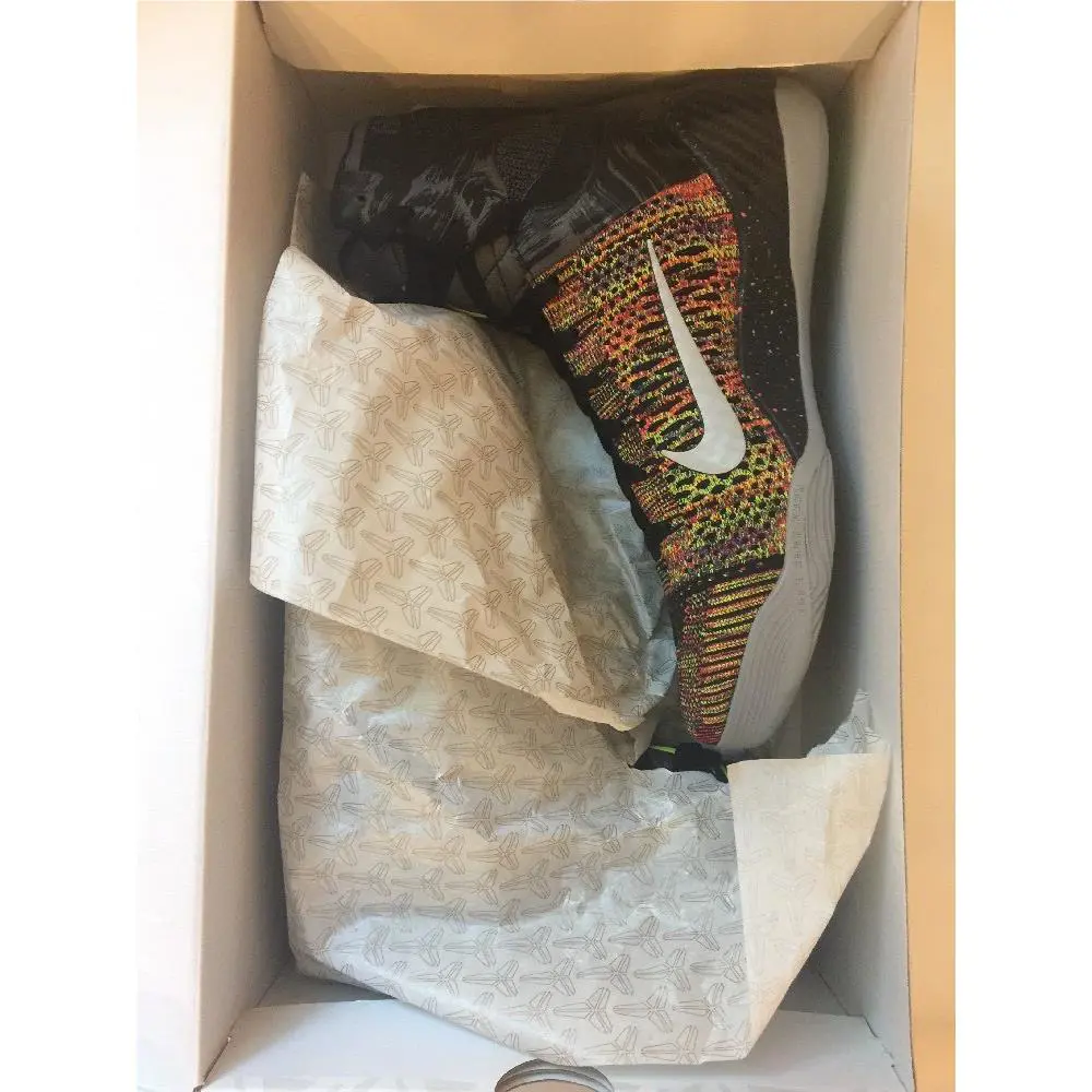 Nike shoes - Nike Kobe 9 Elite - Kobe Elite - 630847001 - Black/ Metallic Silver / Volt Bright Crimson 2