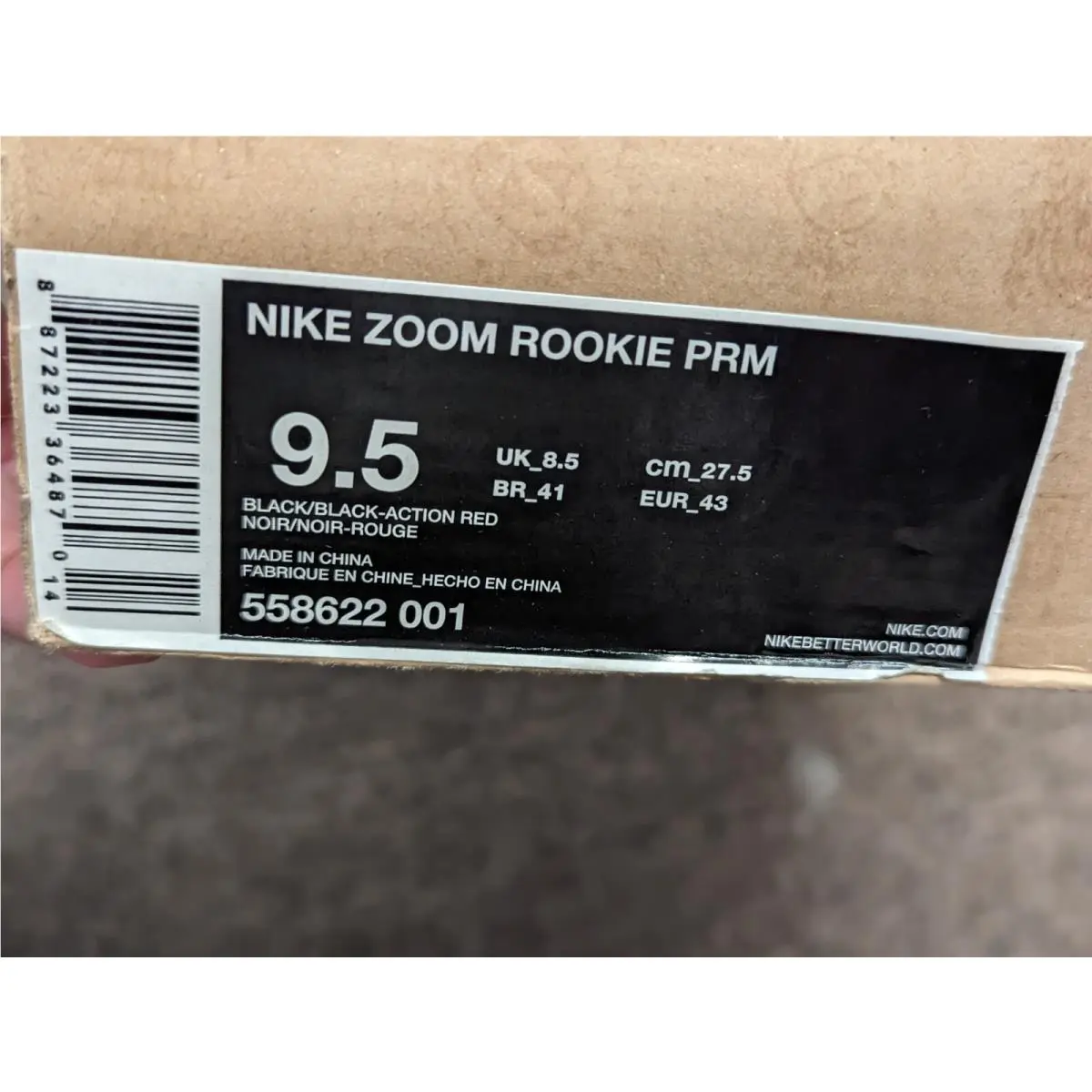 Nike shoes - Nike Zoom Rookie - Zoom Rookie - 558622-001 - Black (UPC: 0887223364870) 3