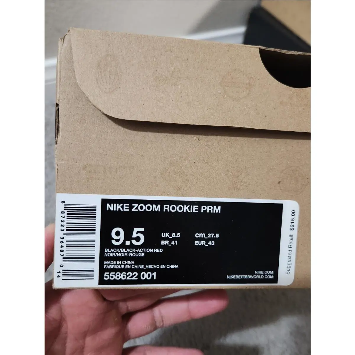 Nike shoes - Nike Zoom Rookie - Zoom Rookie - 558622-001 - Black (UPC: 0887223364870) 9