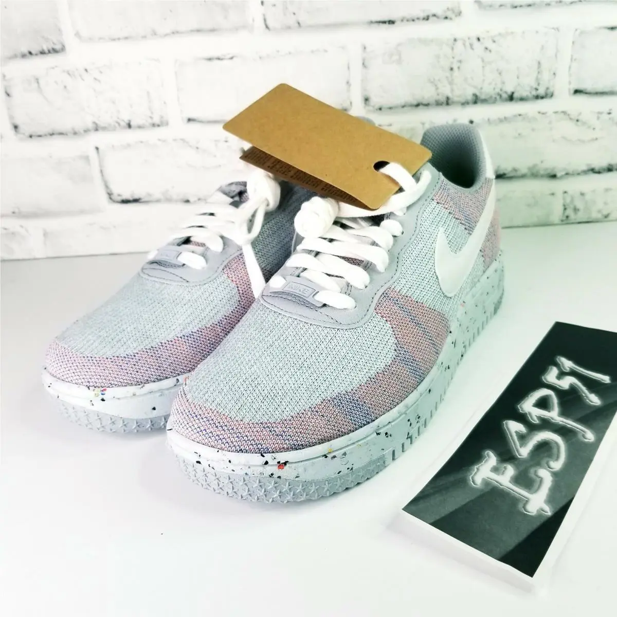 Nike shoes - Nike Air Force 1 Crater Flyknit - DC4831-002 - Wolf Grey/White-Pure Platinum (UPC: 194955869499) 1