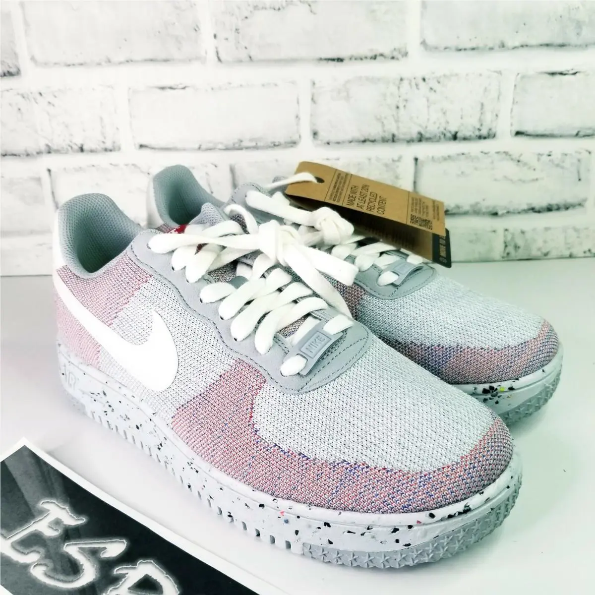 Nike shoes - Nike Air Force 1 Crater Flyknit - DC4831-002 - Wolf Grey/White-Pure Platinum (UPC: 194955869499) 3