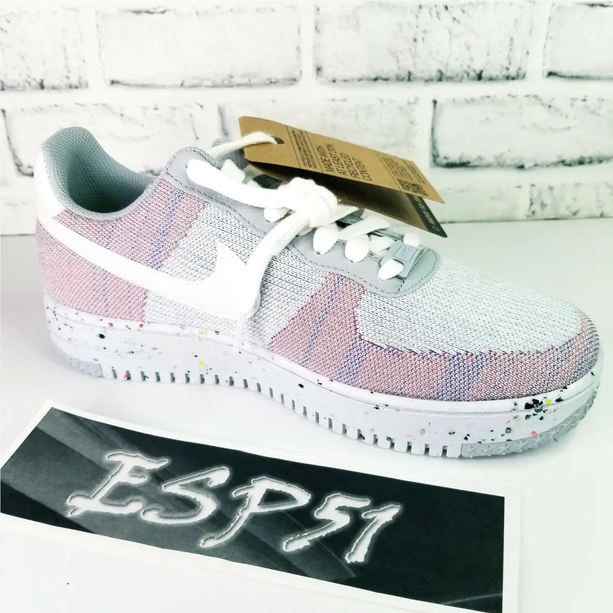 Nike shoes - Nike Air Force 1 Crater Flyknit - DC4831-002 - Wolf Grey/White-Pure Platinum (UPC: 194955869499) 7