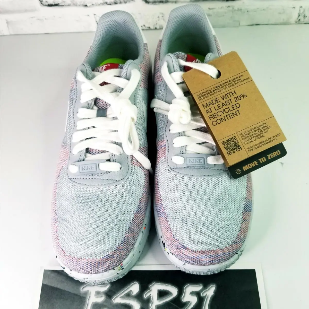Nike shoes - Nike Air Force 1 Crater Flyknit - DC4831-002 - Wolf Grey/White-Pure Platinum (UPC: 194955869499) 2