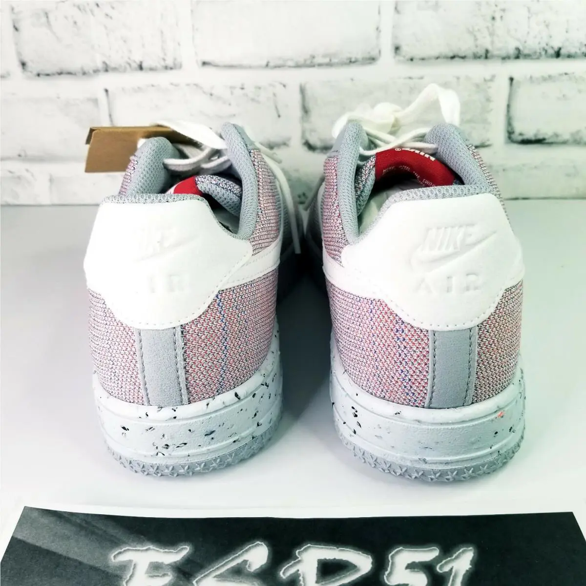 Nike shoes - Nike Air Force 1 Crater Flyknit - DC4831-002 - Wolf Grey/White-Pure Platinum (UPC: 194955869499) 5