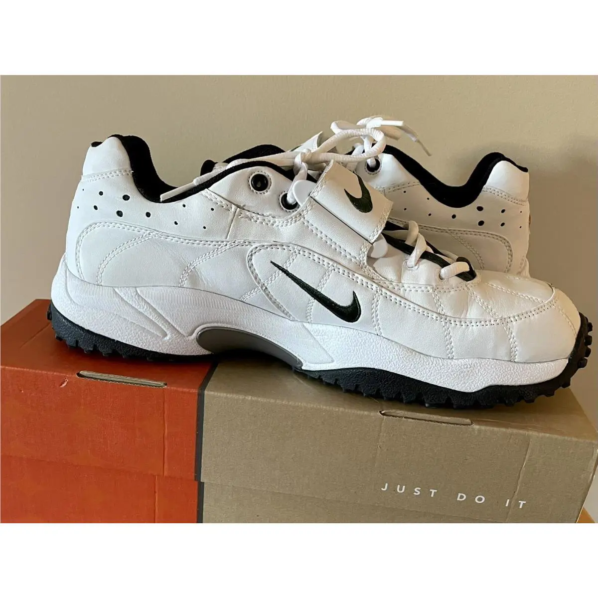 Nike shoes - Nike Air Pro Turf - Air Pro Turf - 421733 - White / White - Deep Forest (UPC: 0685068892356) 1