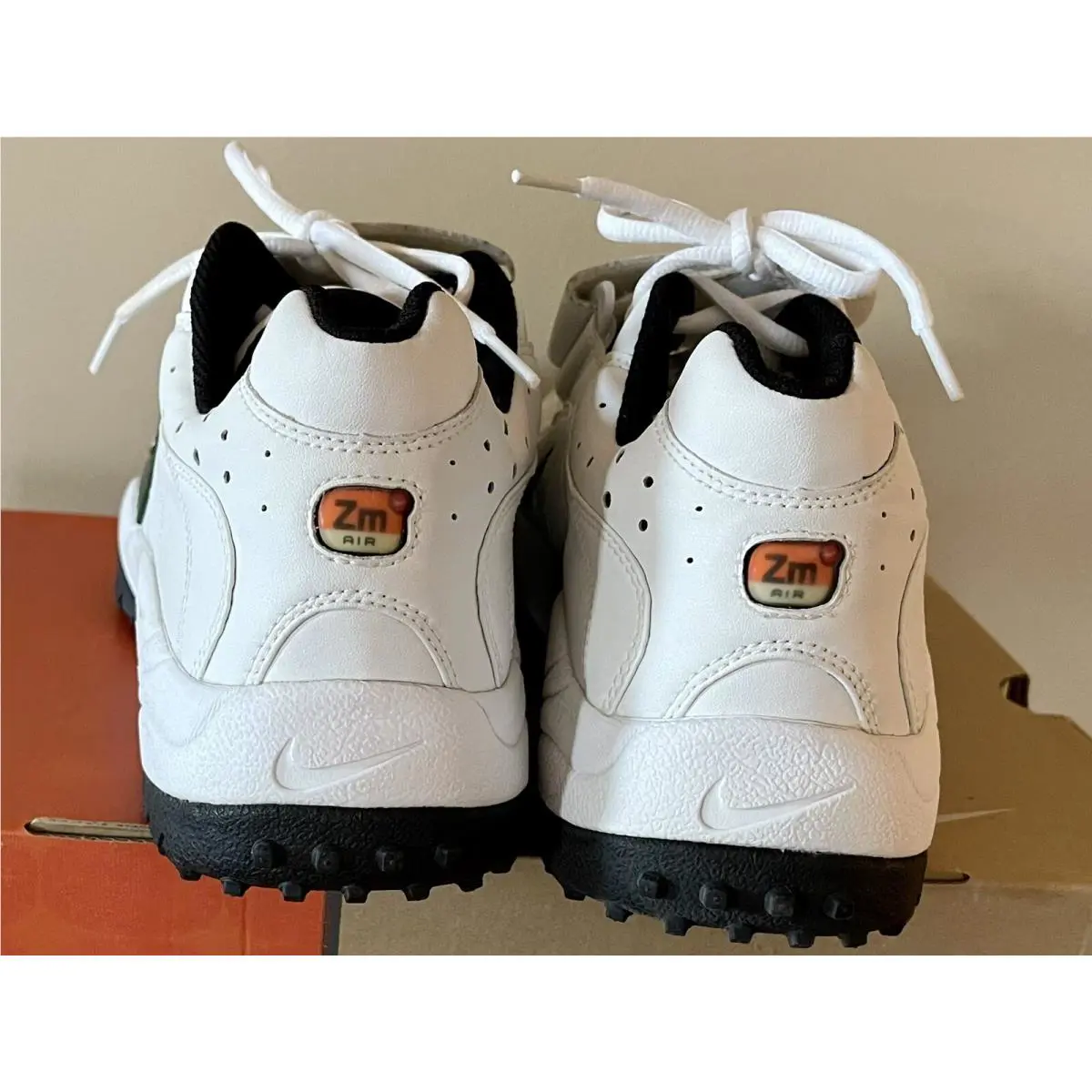 Nike shoes - Nike Air Pro Turf - Air Pro Turf - 421733 - White / White - Deep Forest (UPC: 0685068892356) 2