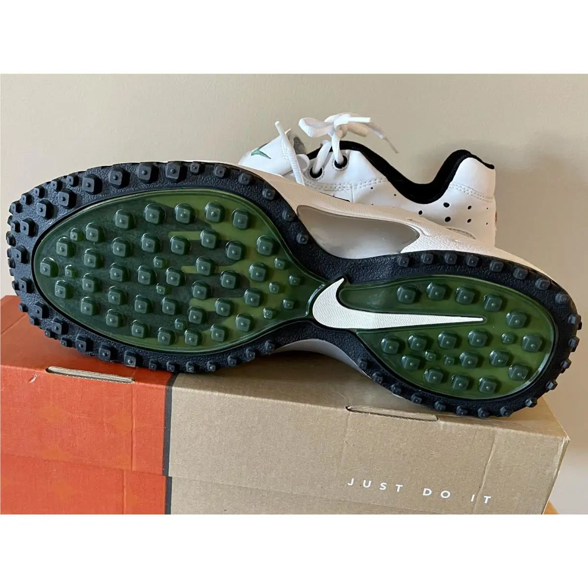 Nike shoes - Nike Air Pro Turf - Air Pro Turf - 421733 - White / White - Deep Forest (UPC: 0685068892356) 3