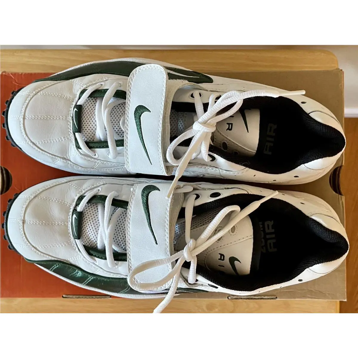 Nike shoes - Nike Air Pro Turf - Air Pro Turf - 421733 - White / White - Deep Forest (UPC: 0685068892356) 4