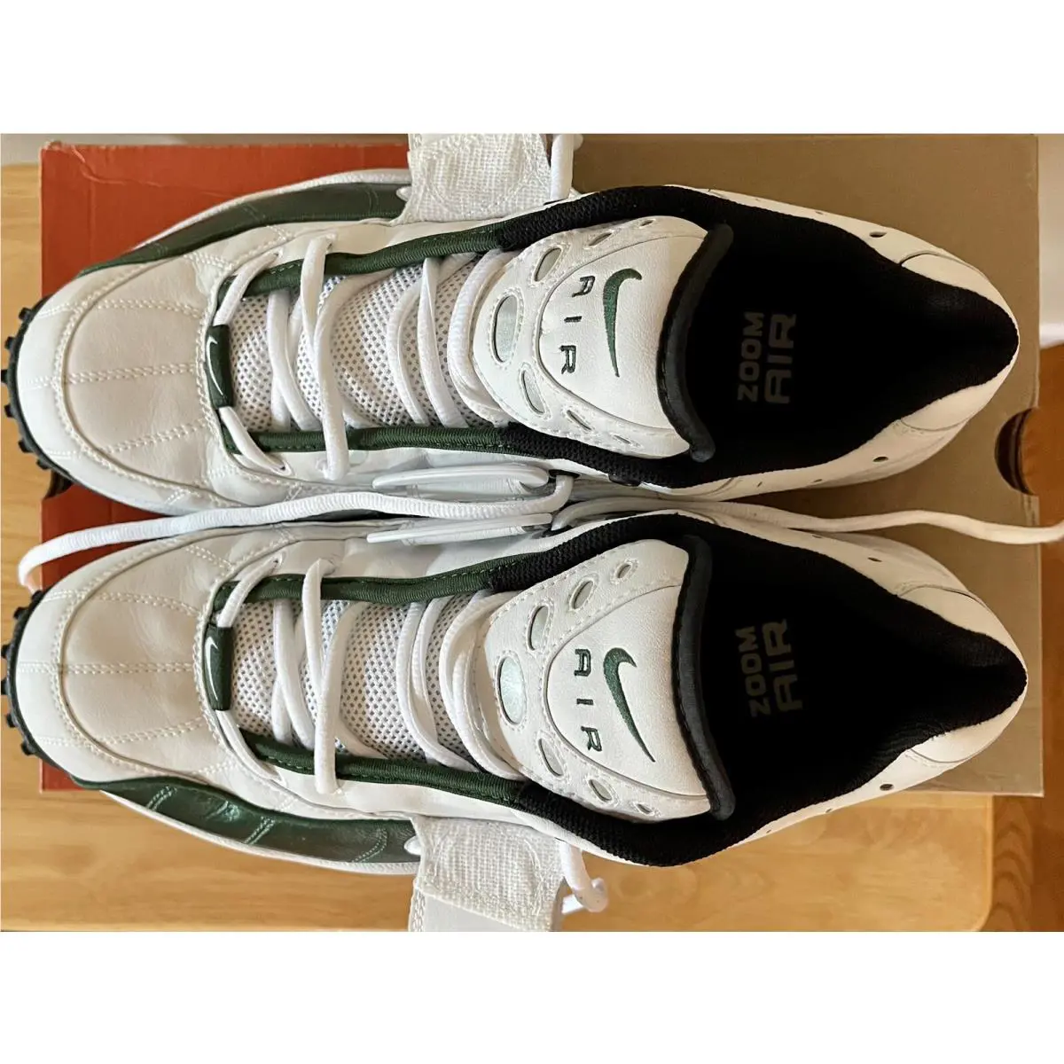 Nike shoes - Nike Air Pro Turf - Air Pro Turf - 421733 - White / White - Deep Forest (UPC: 0685068892356) 5