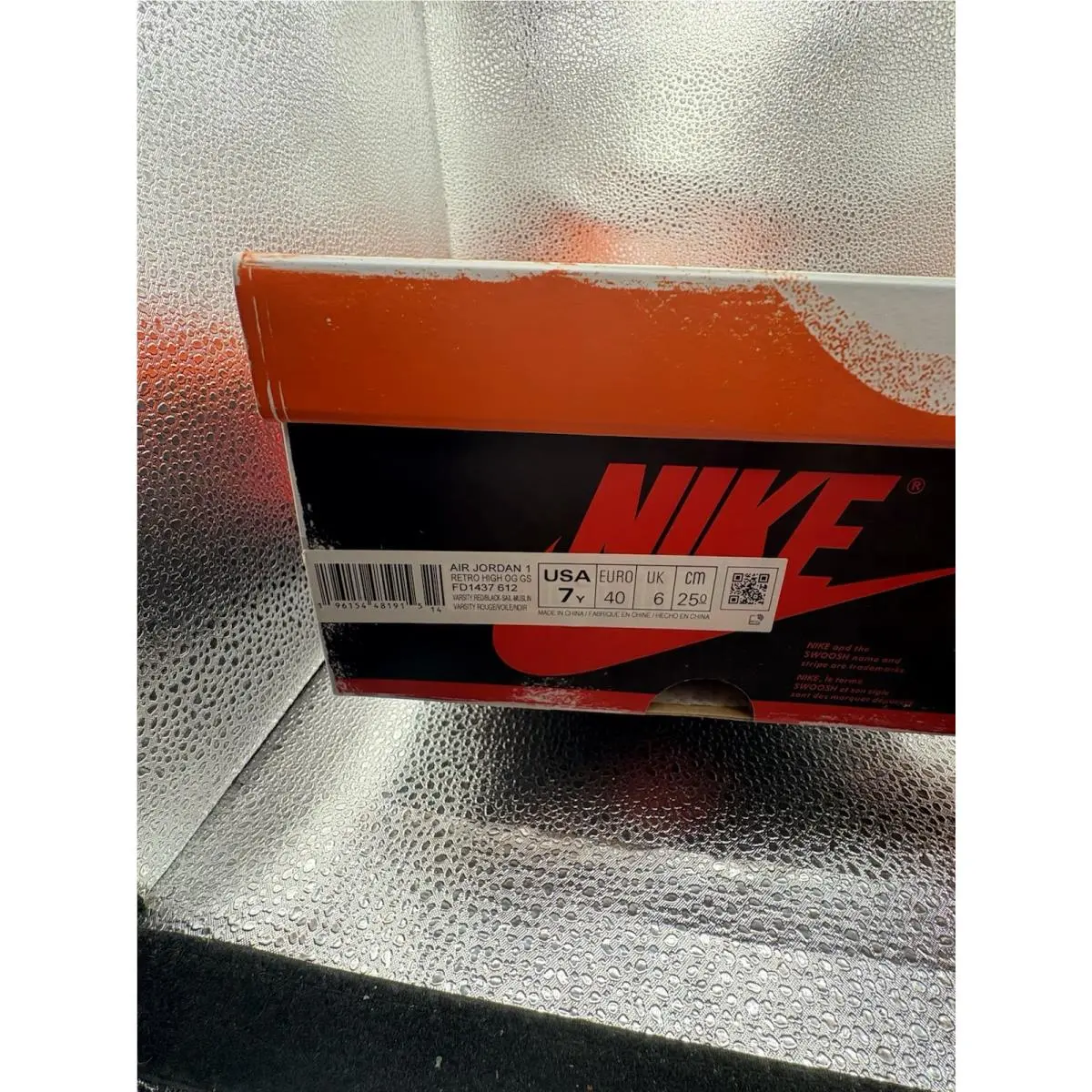 Nike shoes - Air Jordan 1 - Air - FD1437 612 - Multicolor, Manufacturer: Varsity Red/Black-Sail-Muslin 8